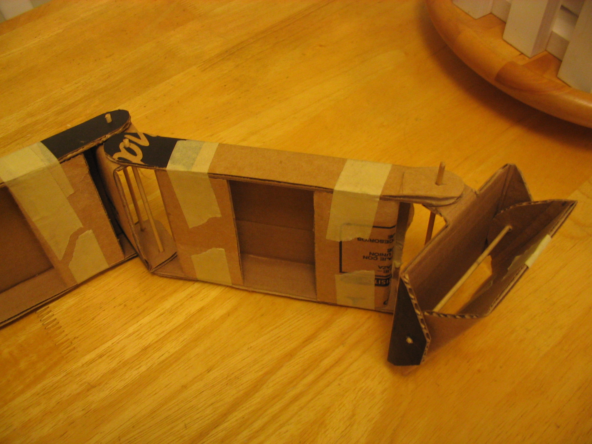 Second cardboard arm